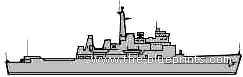 Корабль HMS Fearless (LPD) - чертежи, габариты, рисунки