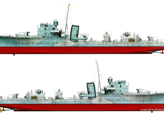 Эсминец HMS Fernie L11 1943 (Destroyer Escort) - чертежи, габариты, рисунки