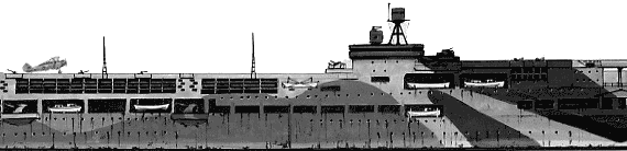 Aircraft carrier HMS Furious (1942) - drawings, dimensions, pictures