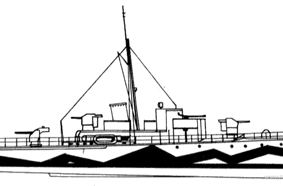 Корабль HMS Grey Goose (Gunboat) (1944) - чертежи, габариты, рисунки