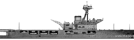 Авианосец HMS Hermes (1940) - чертежи, габариты, рисунки