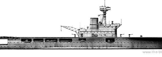 Авианосец HMS Hermes (Aircraft Carrier) - чертежи, габариты, рисунки