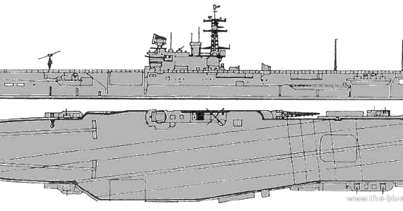 HMS Hermes (Light Aircraft Carrier) (1959) - drawings, dimensions, pictures