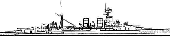 Корабль HMS Hood (1941) - чертежи, габариты, рисунки