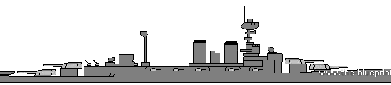 Боевой корабль HMS Hood (Battleship) - чертежи, габариты, рисунки