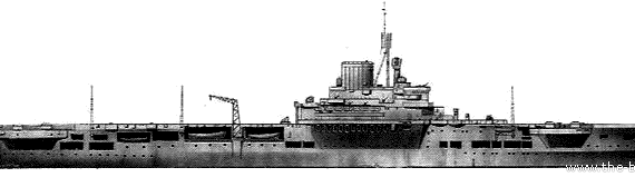 Крейсер HMS Illustrious (Aircraft Carrier) - чертежи, габариты, рисунки