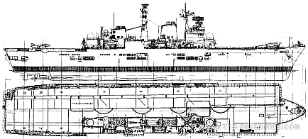 Корабль HMS Illustrious R06 (Aircraft Carrier) (2000) - чертежи, габариты, рисунки