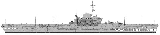 Корабль HMS Implacable (Aircraft Carrier) (1939) - чертежи, габариты, рисунки