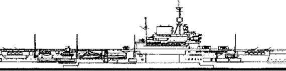 Aircraft carrier HMS Indomitable (1944) - drawings, dimensions, pictures