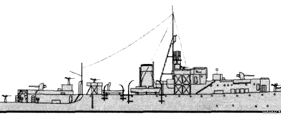 Корабль HMS Jed (Frigate) (1944) - чертежи, габариты, рисунки