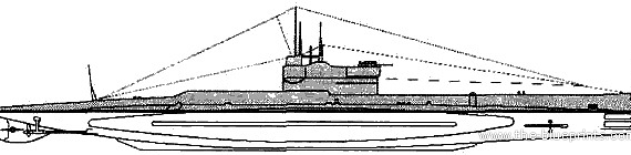Подводная лодка HMS L-23 (1939) - чертежи, габариты, рисунки