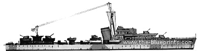 Крейсер HMS Legion (1942) - чертежи, габариты, рисунки