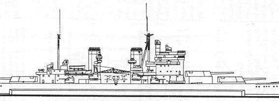Боевой корабль HMS Lion - чертежи, габариты, рисунки