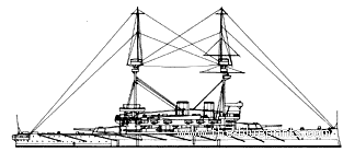 Корабль HMS Lord Nelson (Battleship) (1905) - чертежи, габариты, рисунки