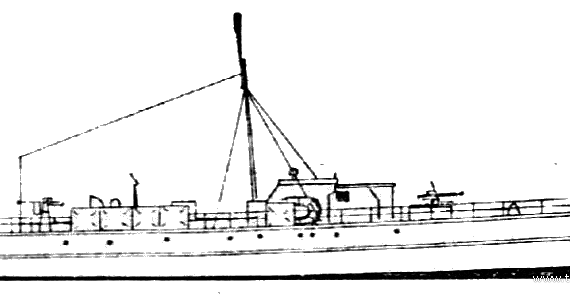 Корабль HMS MGB 317 (Gun Boat) - чертежи, габариты, рисунки