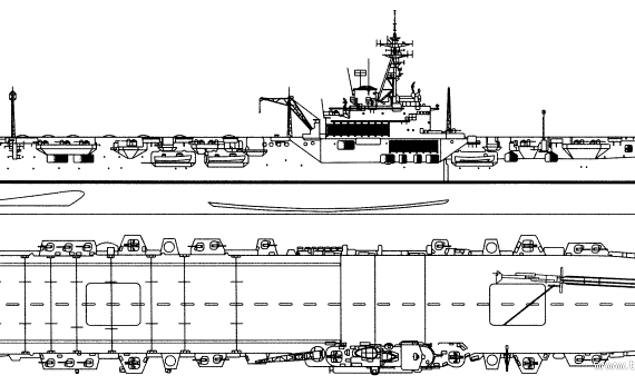 HMS Majestic (Aircraft Carrier) - drawings, dimensions, pictures