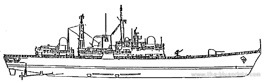 Destroyer HMS Manchester (Destroyer) (1985) - drawings, dimensions, pictures