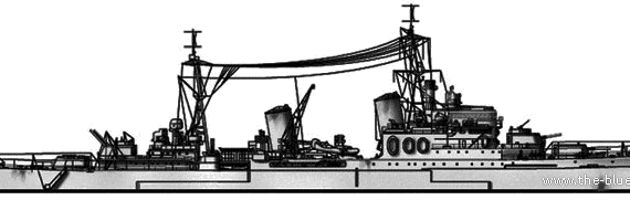 Корабль HMS Manchester (Light Cruiser) - чертежи, габариты, рисунки