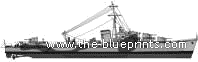 Эсминец HMS Musketeer (Destroyer) - чертежи, габариты, рисунки