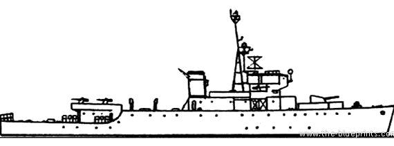 Корабль HMS Mutine (Mine Sweeper) (1943) - чертежи, габариты, рисунки