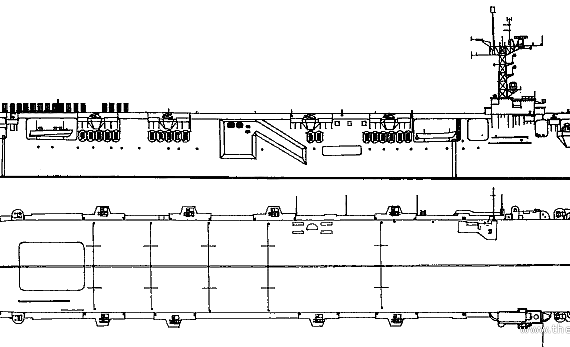 Боевой корабль HMS Nairana (Aircraft Carrier) (1944) - чертежи, габариты, рисунки