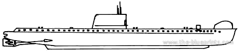 Submarine HMS Narwhale (P Class) - drawings, dimensions, figures