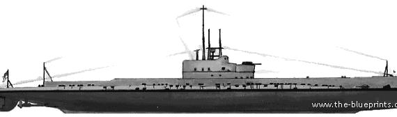 Подводная лодка HMS Oberon (1940) - чертежи, габариты, рисунки