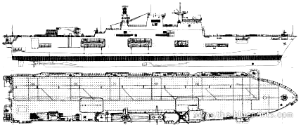 Корабль HMS Ocean L12 (Assault Ship) (1999) - чертежи, габариты, рисунки