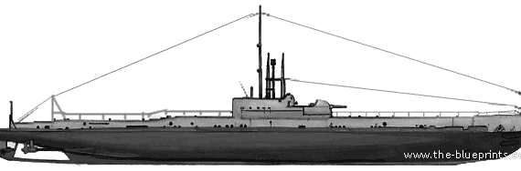 Submarine HMS Odin (1940) - drawings, dimensions, pictures