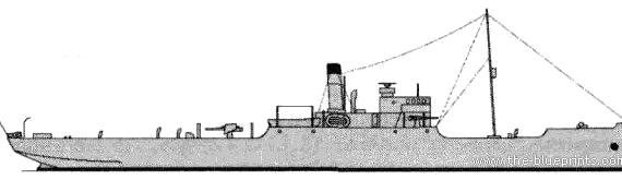 HMS PC-74 (Sloop) (1939) - drawings, dimensions, figures