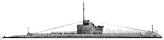 Подводная лодка HMS Pandora (1942) - чертежи, габариты, рисунки
