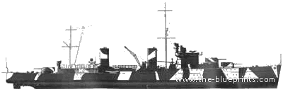 Крейсер HMS Penelope (1940) - чертежи, габариты, рисунки