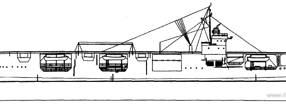 Корабль HMS Rapana (Merchant Aircraft Carrier) - чертежи, габариты, рисунки