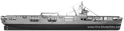 Aircraft carrier HMS Rapana (Merchant Aircraft Carrier) (1943) - drawings, dimensions, pictures