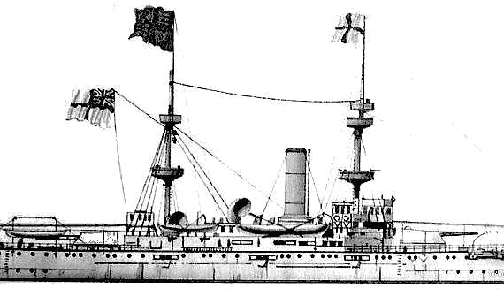 Боевой корабль HMS Renown (2nd Class Battleship) - чертежи, габариты, рисунки