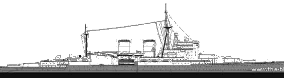 Cruiser HMS Renown (Battlecruiser) (1941) - drawings, dimensions, pictures