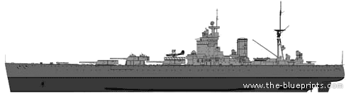 HMS Rodney (1925) - drawings, dimensions, pictures