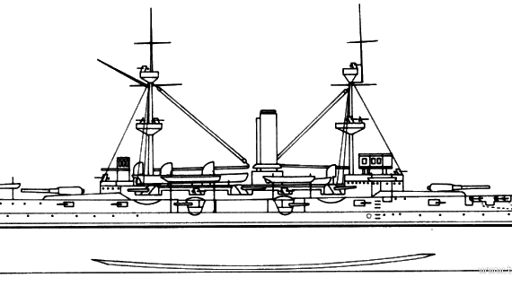 Корабль HMS Royal Sovereign (Battleship) (1914) - чертежи, габариты, рисунки