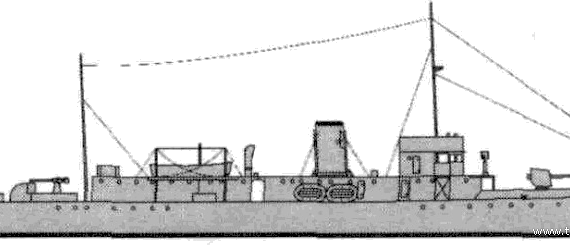 Корабль HMS Saltash (Mine Sweeper) (1939) - чертежи, габариты, рисунки