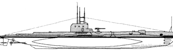 Submarine HMS Seawolf (1940) - drawings, dimensions, pictures