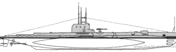 Корабль HMS Seawolf (Submarine) (1940) - чертежи, габариты, рисунки