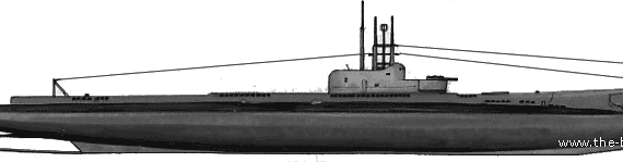Подводная лодка HMS Severn (1939) - чертежи, габариты, рисунки