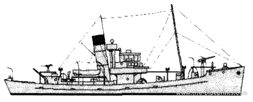 Корабль HMS Sir Galahad (Trawler) (1943) - чертежи, габариты, рисунки