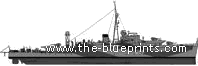 Корабль HMS Starling (Frigate) (1942) - чертежи, габариты, рисунки