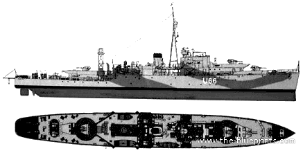 Боевой корабль HMS Starling (Sloop) (1942) - чертежи, габариты, рисунки