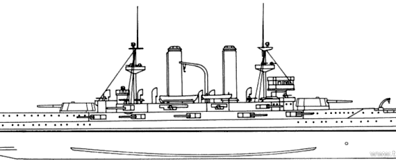 Корабль HMS Swiftsure (Battleship) (1904) - чертежи, габариты, рисунки
