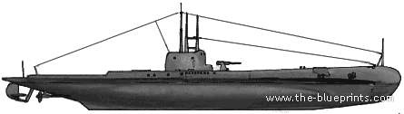 Submarine HMS Swordfish (1940) - drawings, dimensions, pictures
