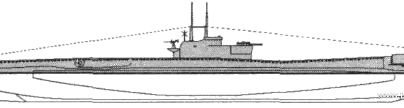 Корабль HMS Thrasher (Submarine) (1945) - чертежи, габариты, рисунки