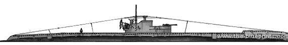 Подводная лодка HMS Trenchant (1943) - чертежи, габариты, рисунки