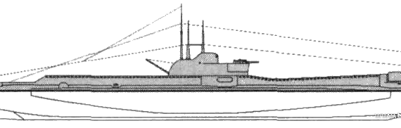Корабль HMS Triton (Submarine) (1940) - чертежи, габариты, рисунки